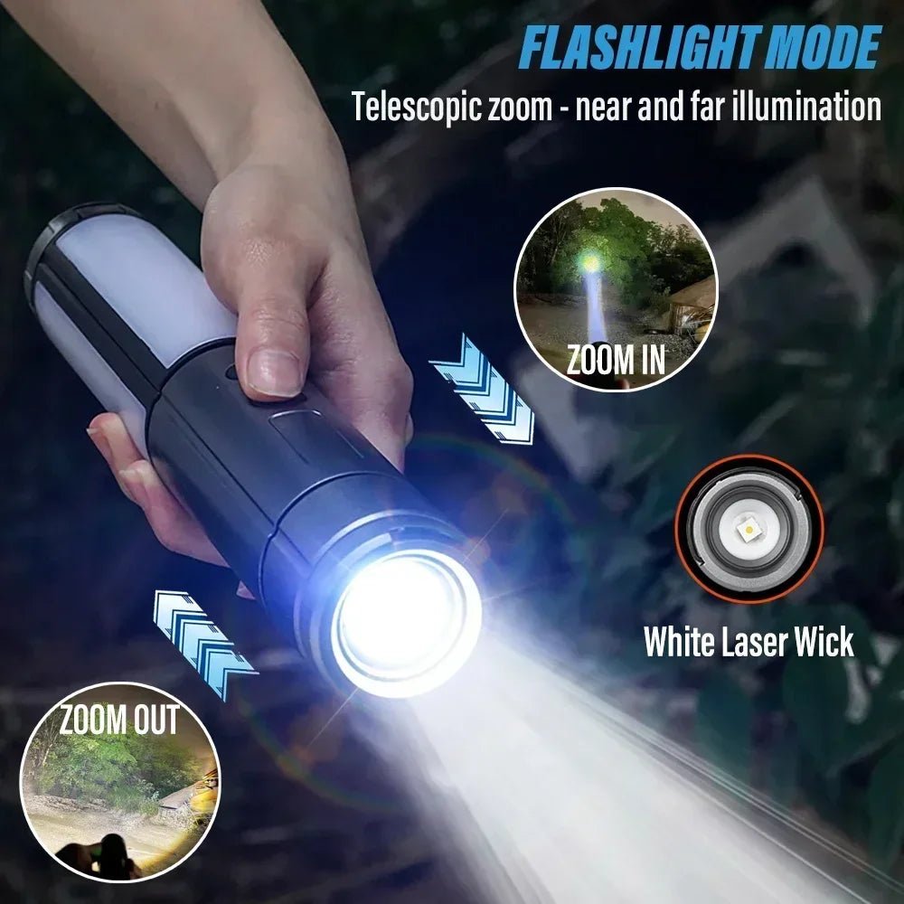 Rechargeable Camping Lantern – LED Flashlight & Mosquito Repellent Lamp - Carry Light