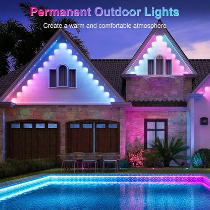 Smart RGBIC Outdoor Xmas Eave Lights