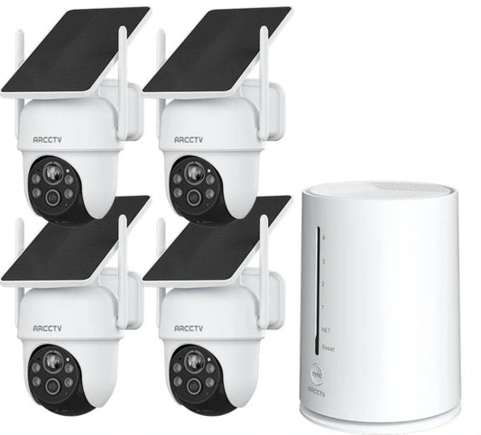Anran 2K Solar Security Camera Kit – Wireless PTZ System - Carry Light