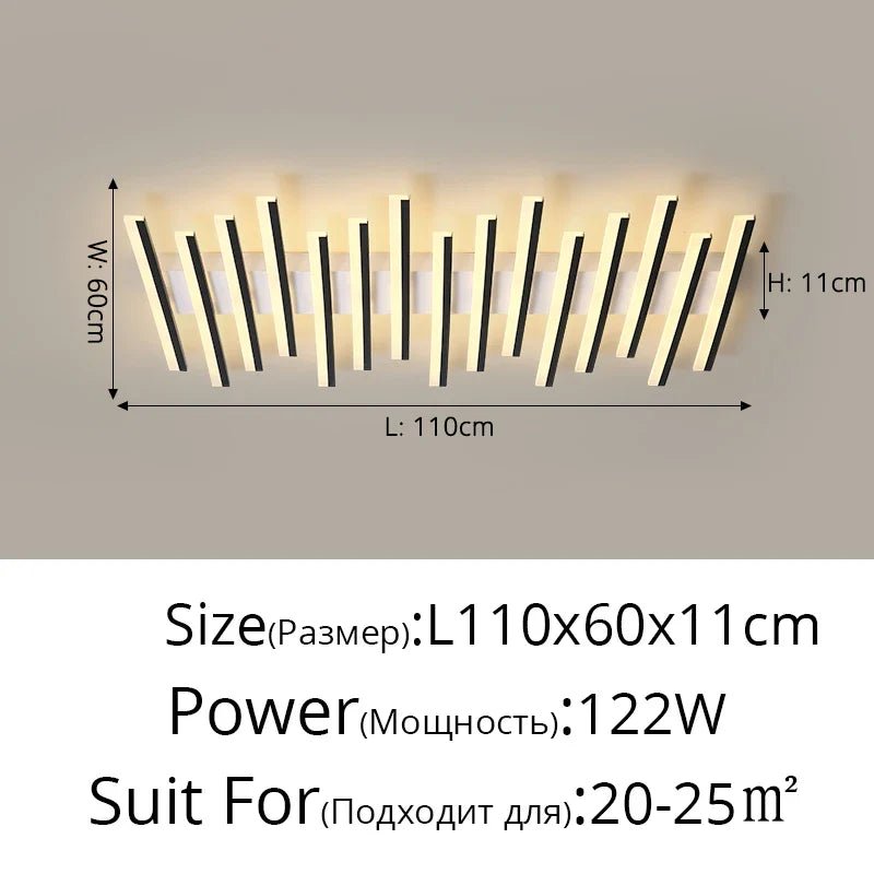 Carrylighthome Modernistic Nordic Fishbone style Ceiling Light - Carry Light