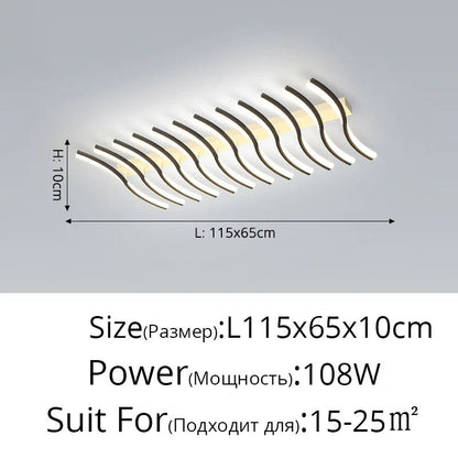 Carrylighthome Modernistic Nordic Fishbone style Ceiling Light - Carry Light