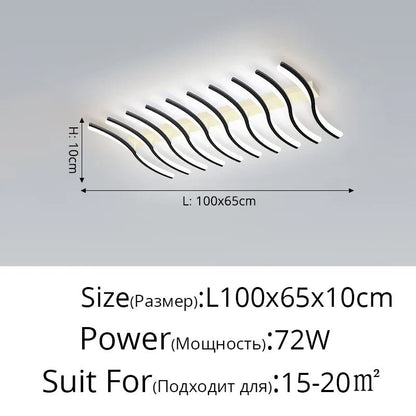 Carrylighthome Modernistic Nordic Fishbone style Ceiling Light - Carry Light