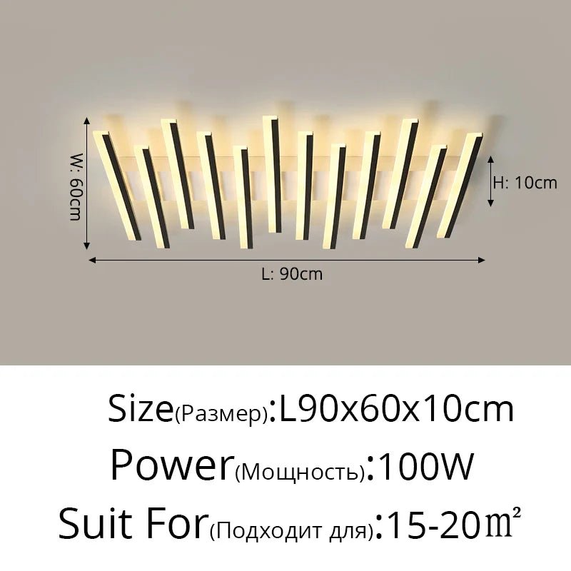 Carrylighthome Modernistic Nordic Fishbone style Ceiling Light - Carry Light