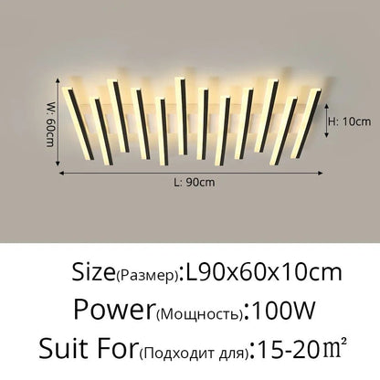 Carrylighthome Modernistic Nordic Fishbone style Ceiling Light - Carry Light