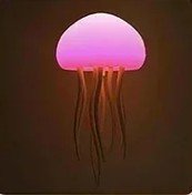 LED Jellyfish Night Light – RGB Color Changing Mood Lamp with Soft Tentacle Design, USB Rechargeable, for Bedroom & Home Décor - Carry Light