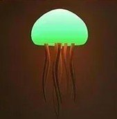 LED Jellyfish Night Light – RGB Color Changing Mood Lamp with Soft Tentacle Design, USB Rechargeable, for Bedroom & Home Décor - Carry Light