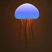 LED Jellyfish Night Light – RGB Color Changing Mood Lamp with Soft Tentacle Design, USB Rechargeable, for Bedroom & Home Décor - Carry Light