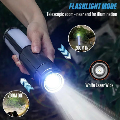 Rechargeable Camping Lantern – LED Flashlight & Mosquito Repellent Lamp - Carry Light