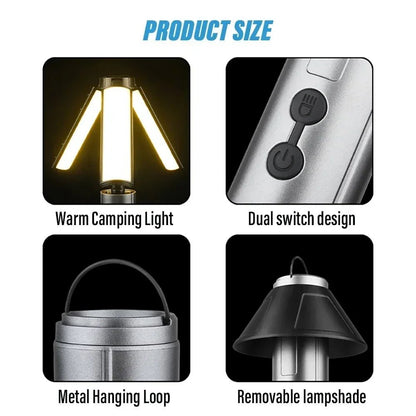 Rechargeable Camping Lantern – LED Flashlight & Mosquito Repellent Lamp - Carry Light
