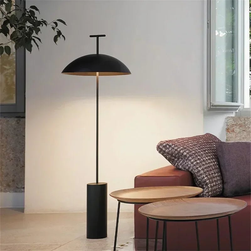 Scandinavian Floor Lamp – Minimalist Mushroom Design - Carry Light