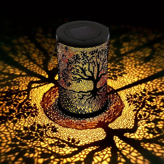 Solar Hanging Lantern – Waterproof Vintage LED Decorative Outdoor Light - Carry Light