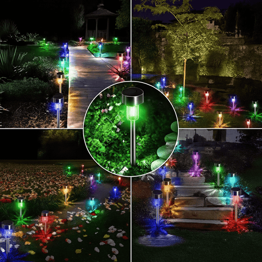 Solar Pathway Lanterns – Waterproof Garden Lights - 4 pack - Carry Light