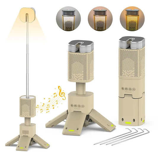 Telescopic LED Camping Light with Bluetooth Speaker - Carry Light